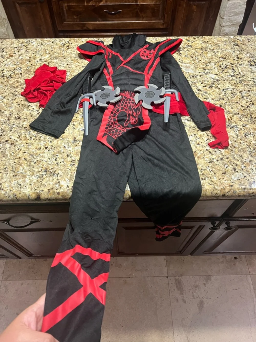 NWOT - Spooktacular Creations Kids Red Dragon Ninja Costume | Size Small